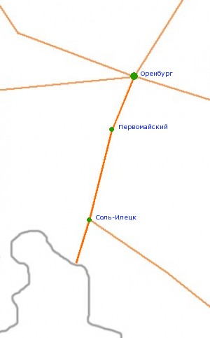  арта-схема автодороги ќренбург - ѕервомайское